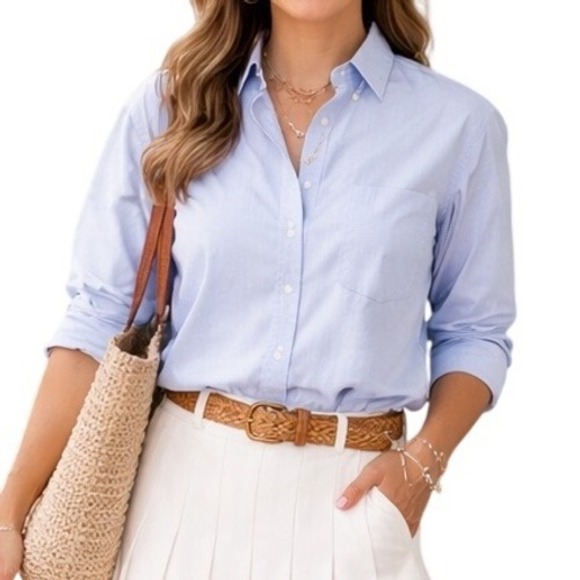 J. Crew Tops - J. Crew Light Blue Button Down Shirt